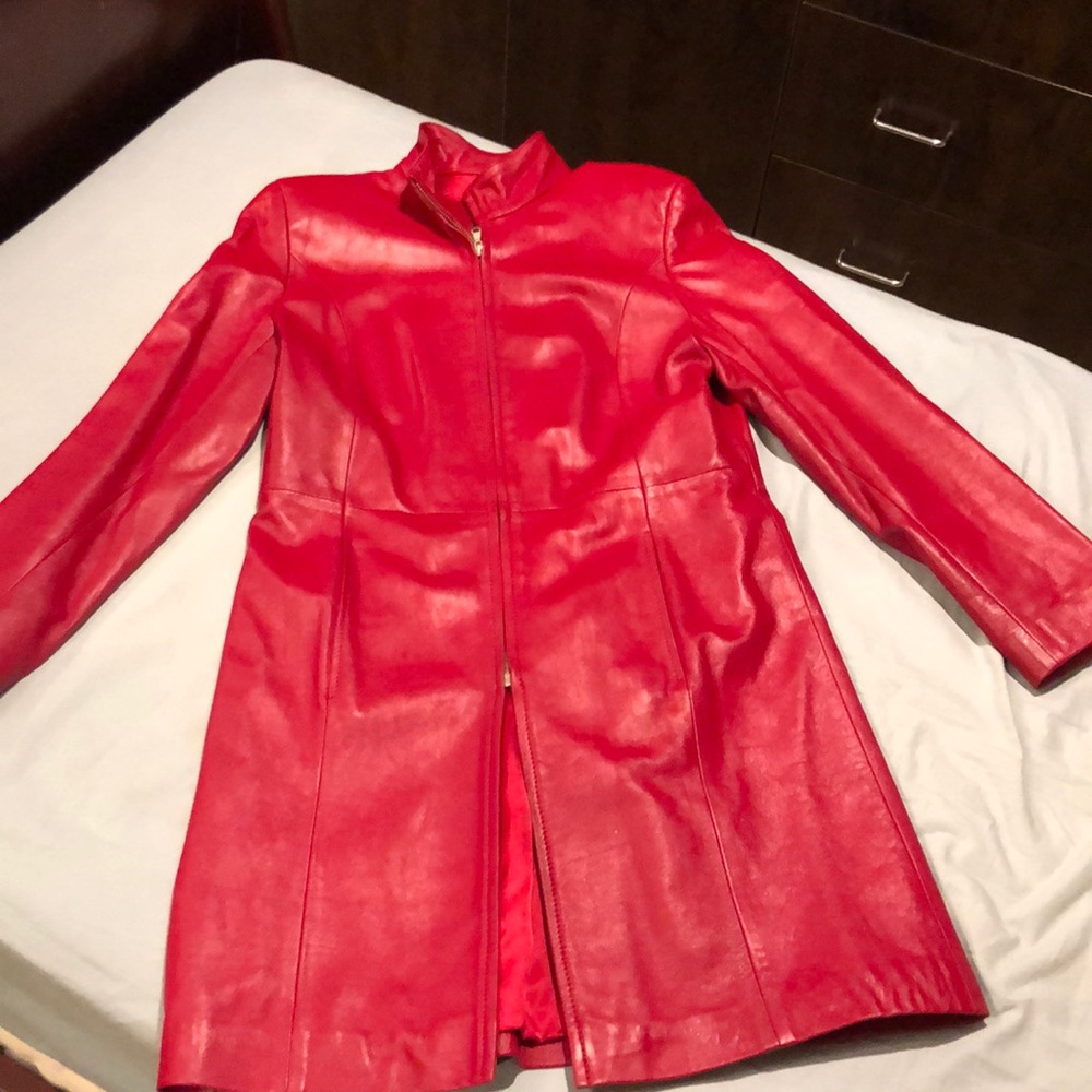 Ladies leather coat